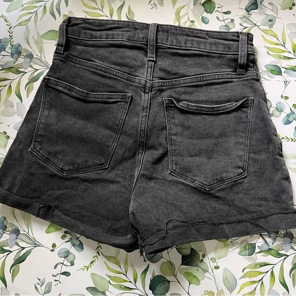 MADEWELL curvy high rise denim shorts black size 23 - Picture 3 of 6